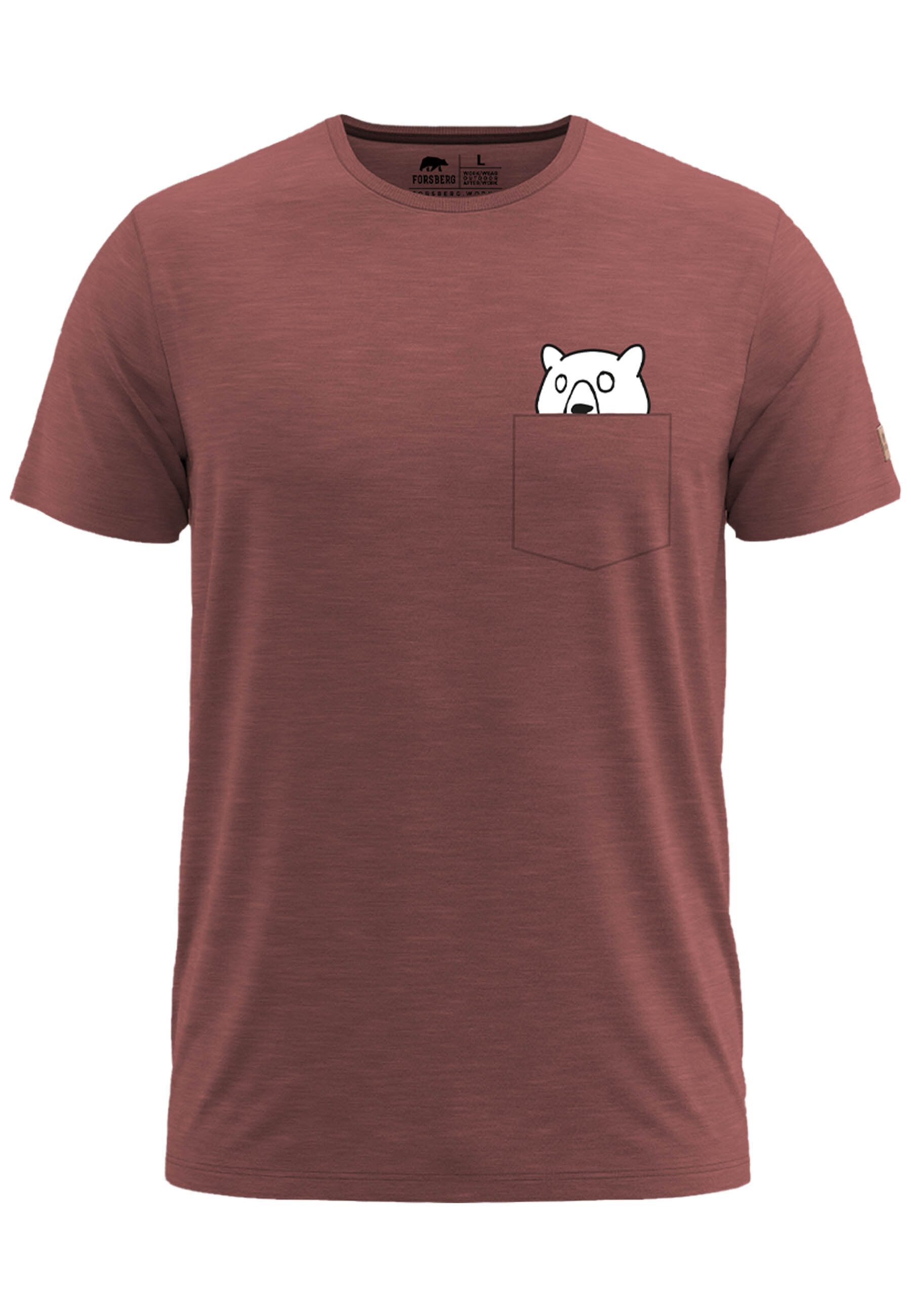 T-Shirt Fingarson II T-Shirt mit Brusttasche