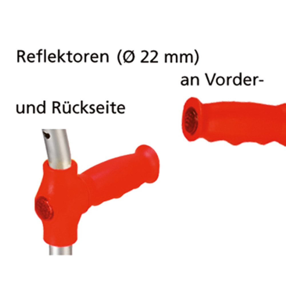 DocMed Unterarmkrücke Gehstütze für Kinder, Leichtgewicht, 1-tlg., Rutschfeste Kindergehstütze, Höhenverstellbare Krücken, 57 - 74,5 cm Höhenverstellbar