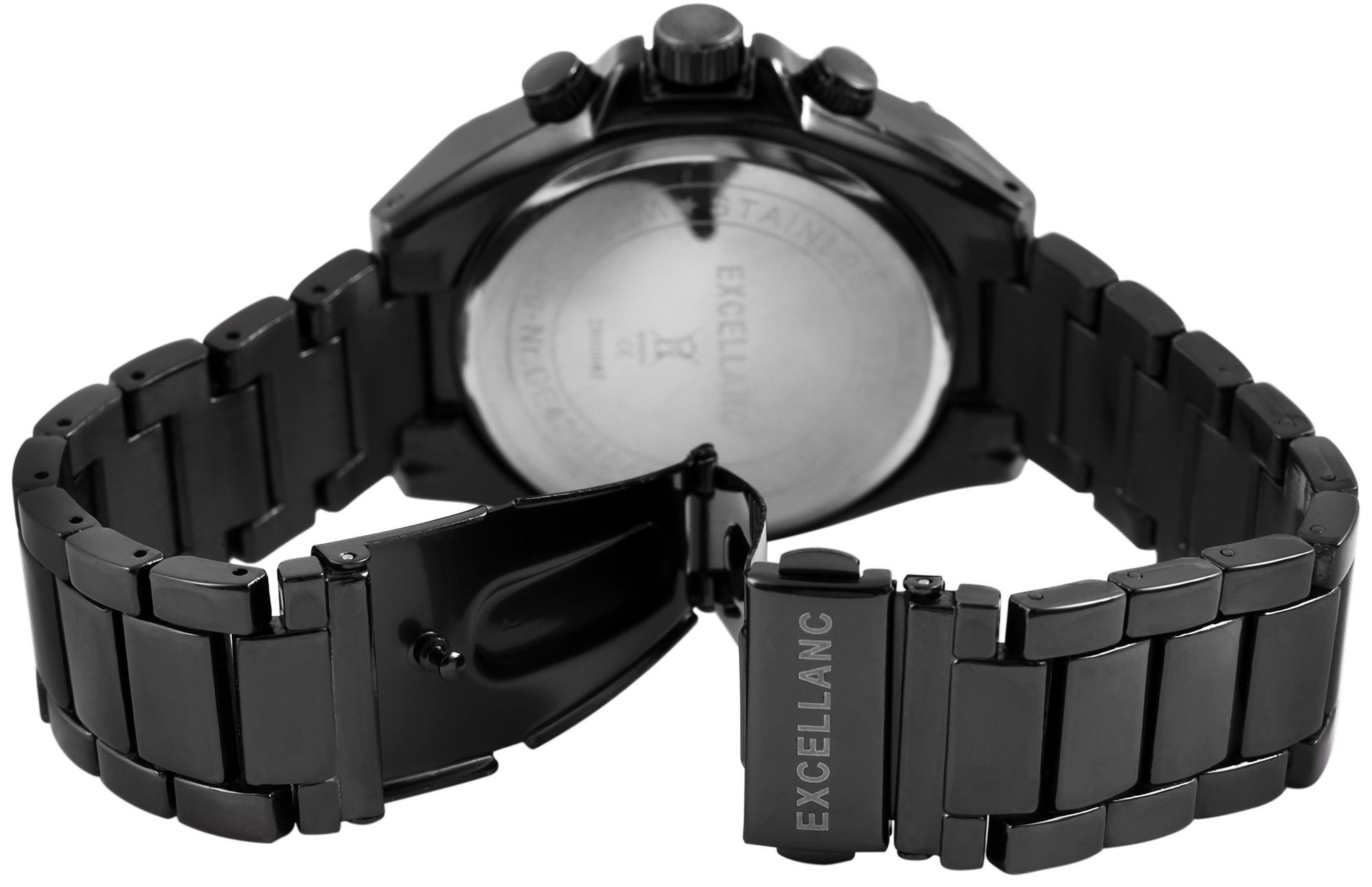 EXCELLANC Quarzuhr Mineralglas, Herrenuhr Metall