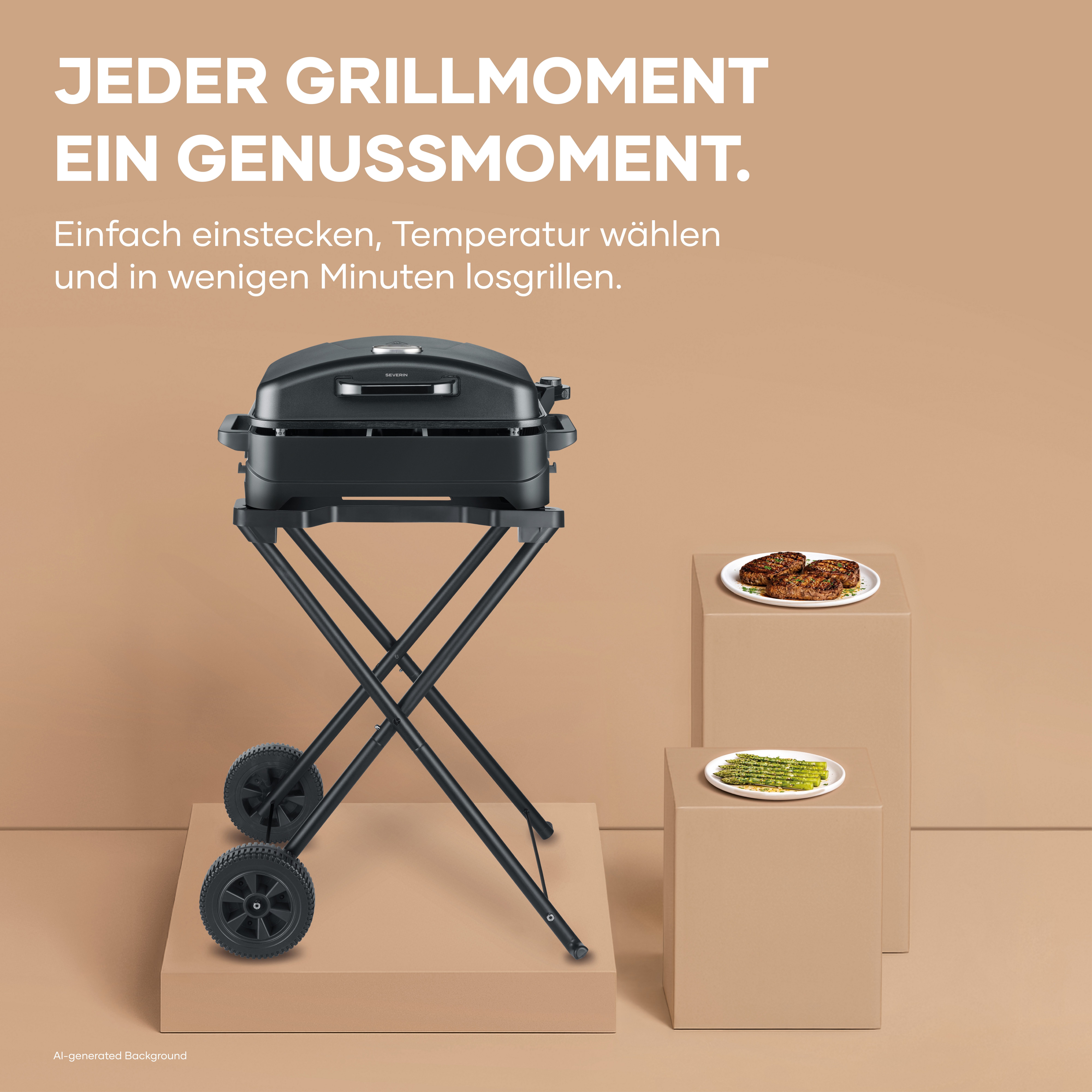 Severin Elektro-Standgrill PG 8598, 2300 W