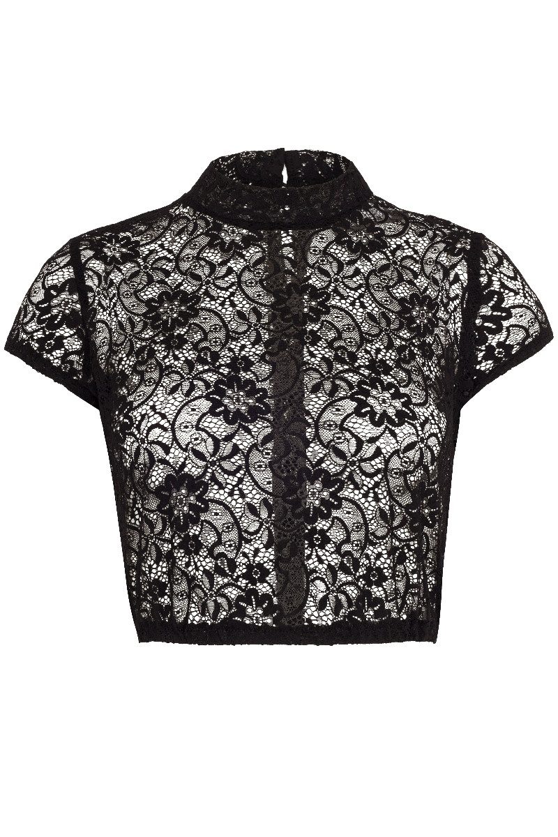 Dirndlbluse Dirndlbluse - LOLA - schwarz, weiß