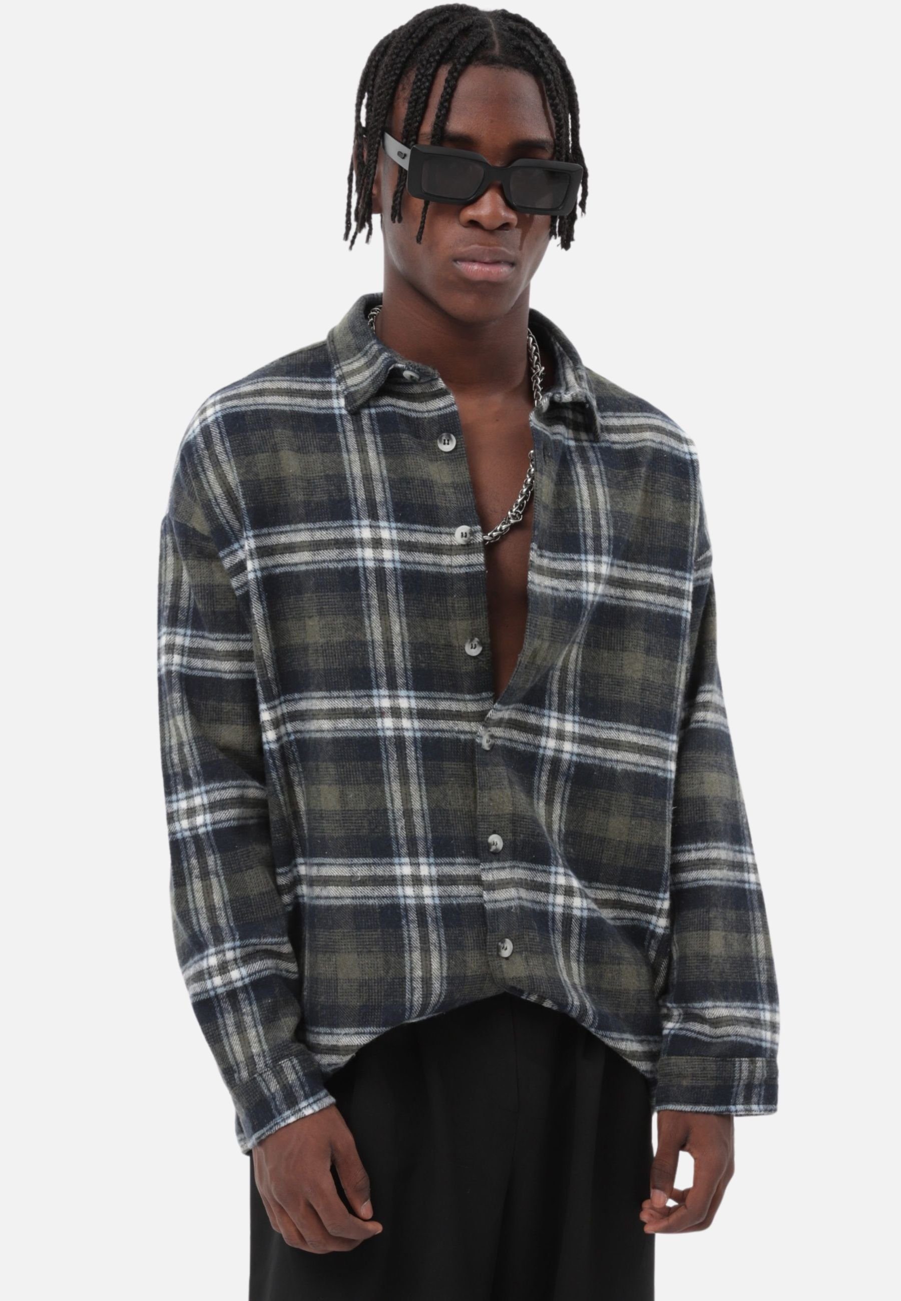 COFI Casuals Flanellhemd Flanellhemd Kariert Hemd Holzfällerhemd (1-tlg) günstig online kaufen