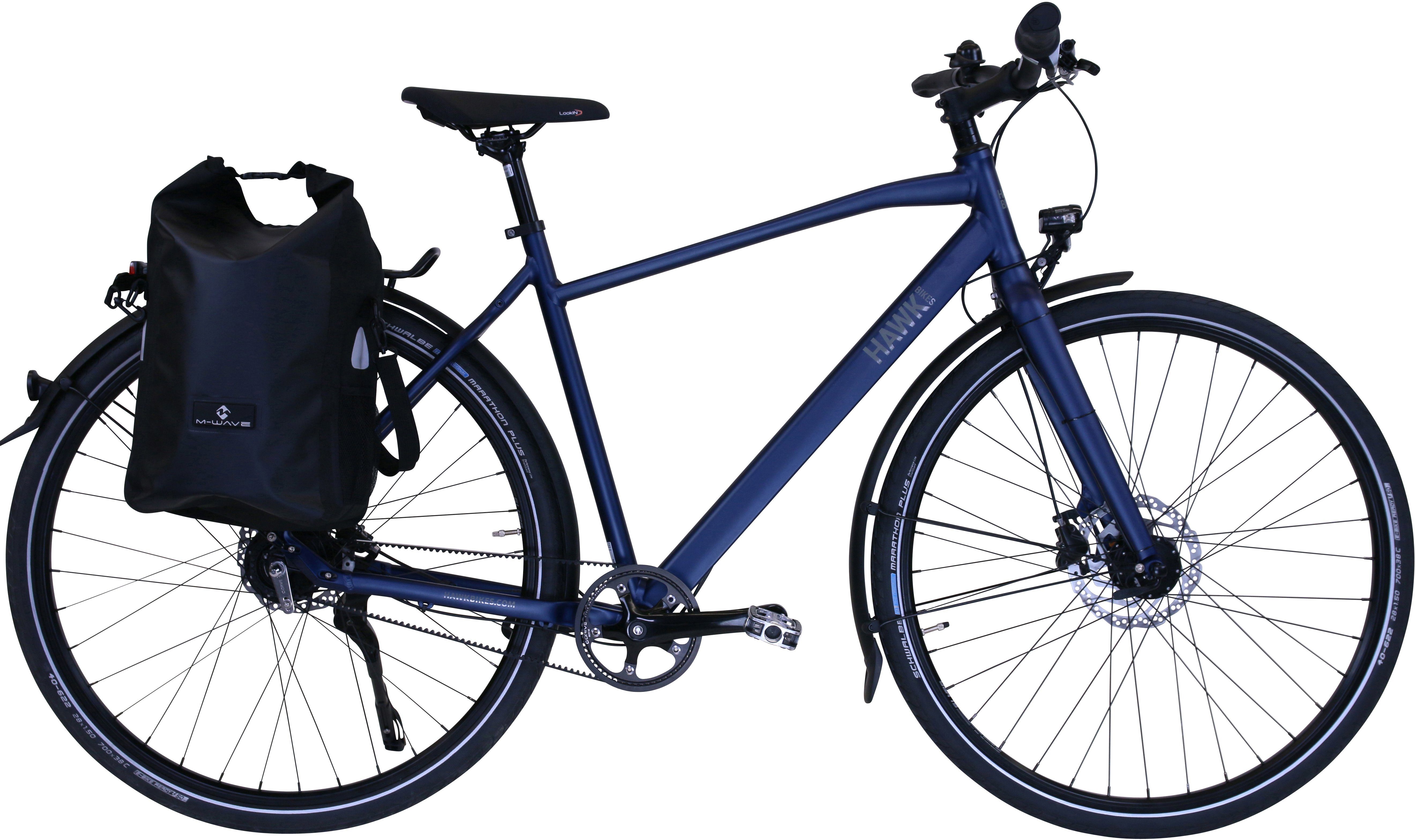 HAWK Bikes Trekkingrad HAWK Trekking Gent Super Deluxe Plus Ocean Blue, 8 Gang Shimano Nexus Schaltwerk