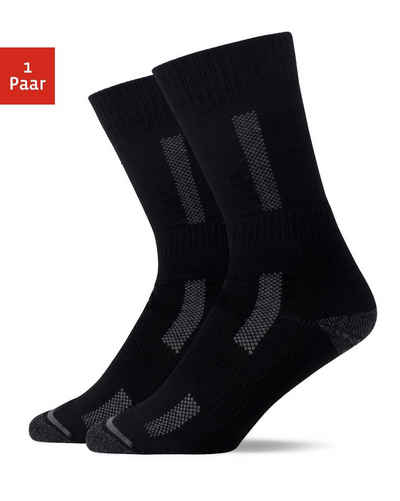 SNOCKS Wandersocken Hiking Socks für Damen & Herren (1-Paar) mit Merinowolle, garantiert keine Schweißfüße