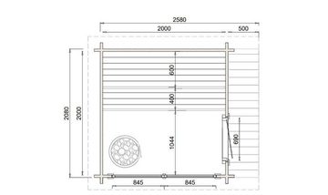 FinnTherm Saunahaus Lizzy XS, Transparent