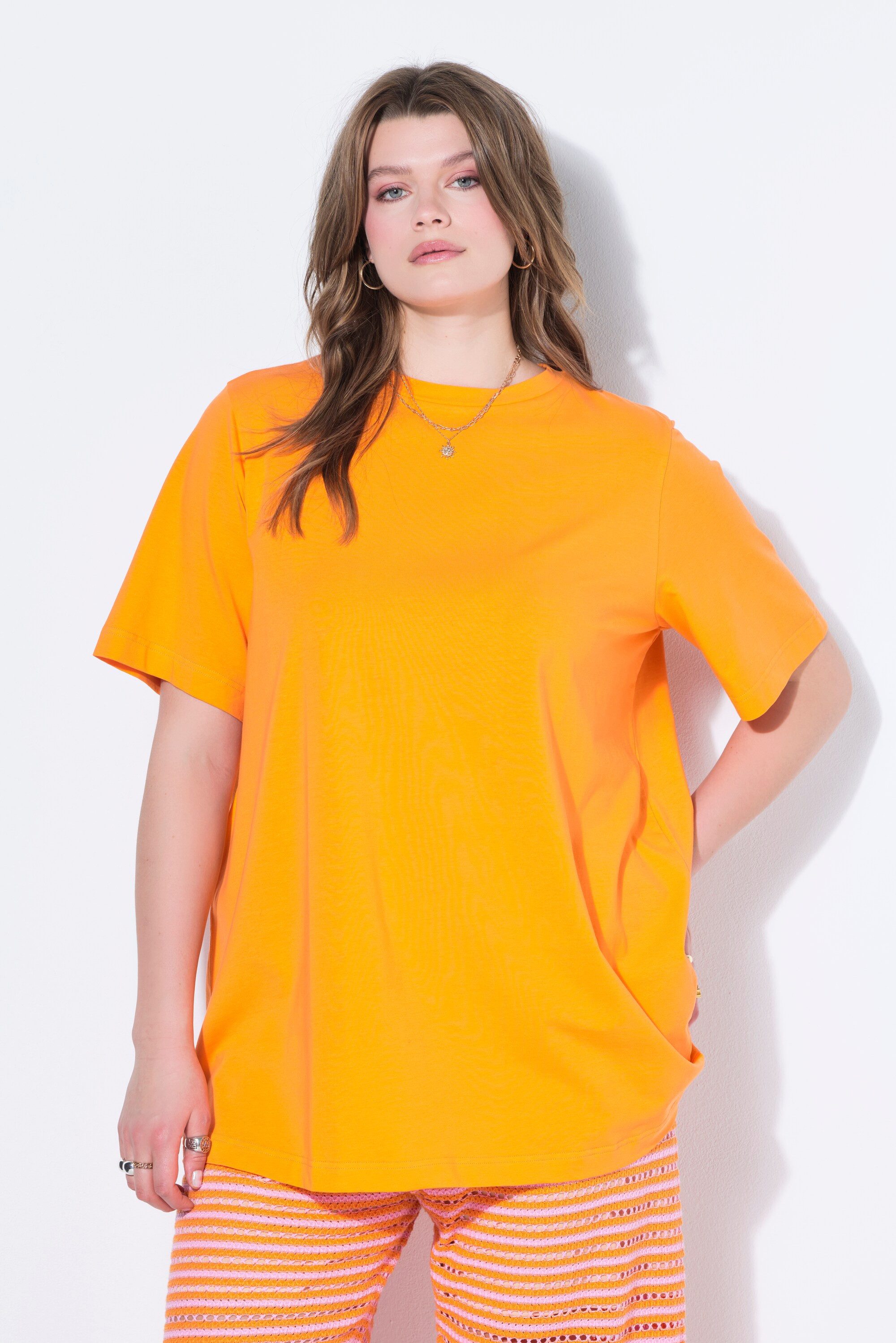 Studio Untold Longshirt Longshirt langer Classic Shape Halbarm
