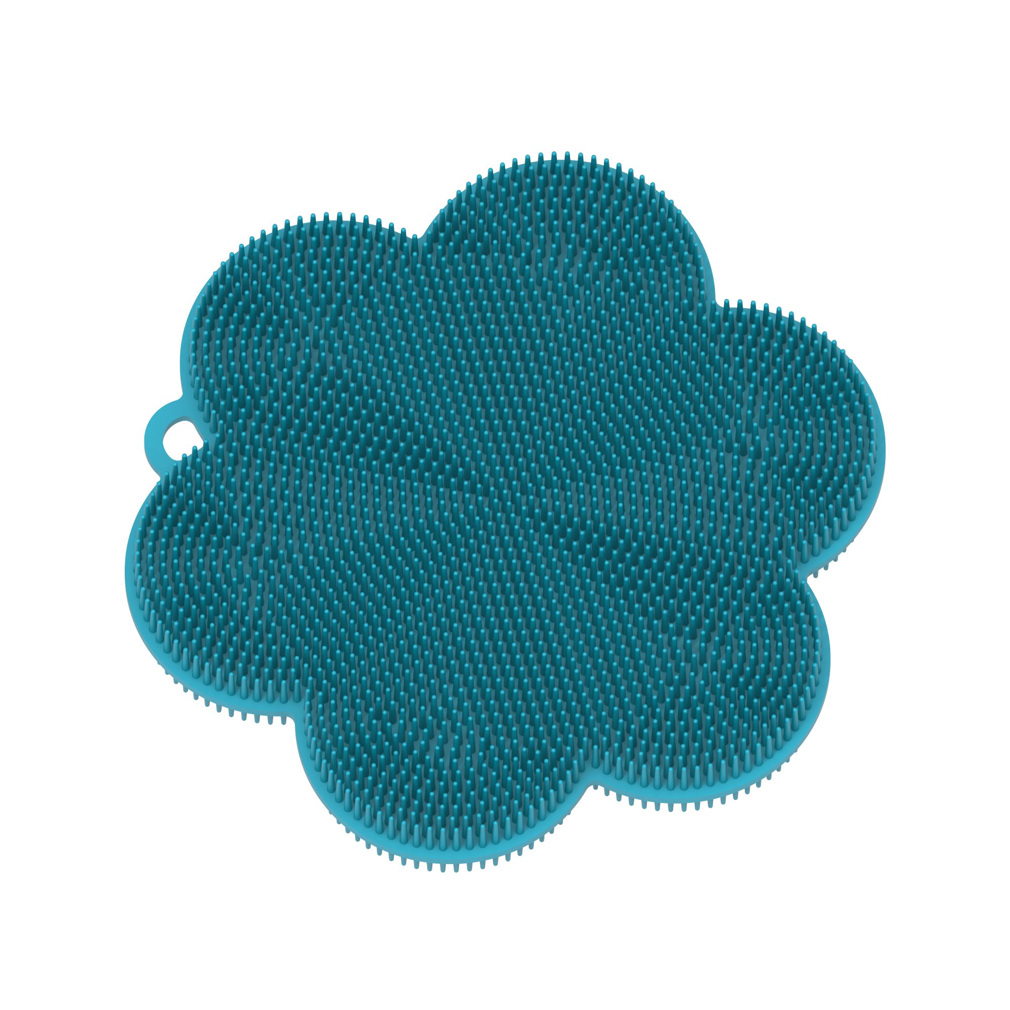 Kochblume Reinigungsbürste Scrubby Plus Blume, Farbe: türkis/pink, Küche, Bad, Auto, Geschirr & Besteck, (1-tlg., 1x Scrubby), Premium-Silikon & BPA frei, hitzebeständig, spülmaschinenfest