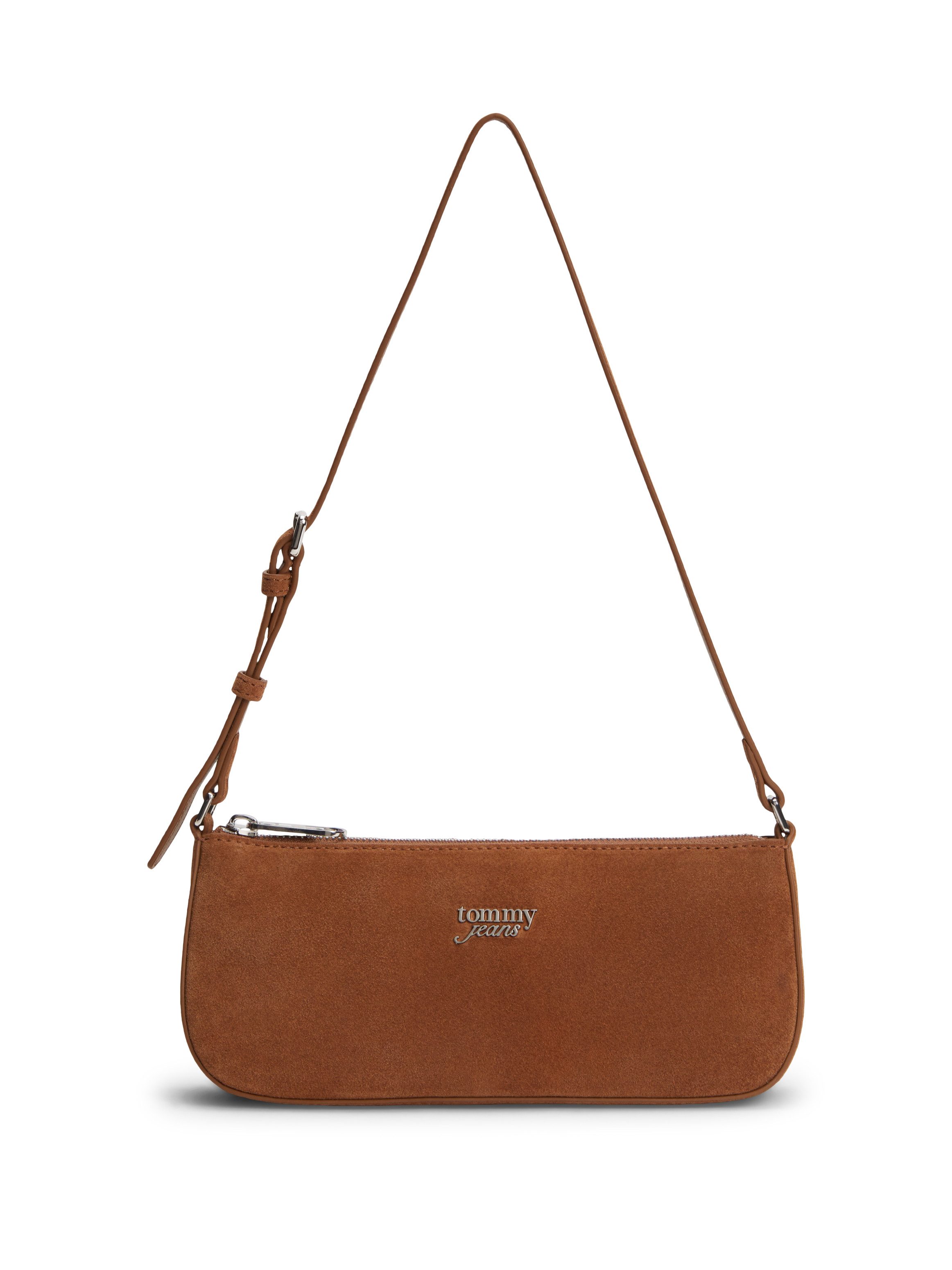 Tommy Jeans Schultertasche TJW MUST SUEDE SHOULDER BAG, Damen Umhängetasche, Handtasche, Mini Bag mit TH-Logo