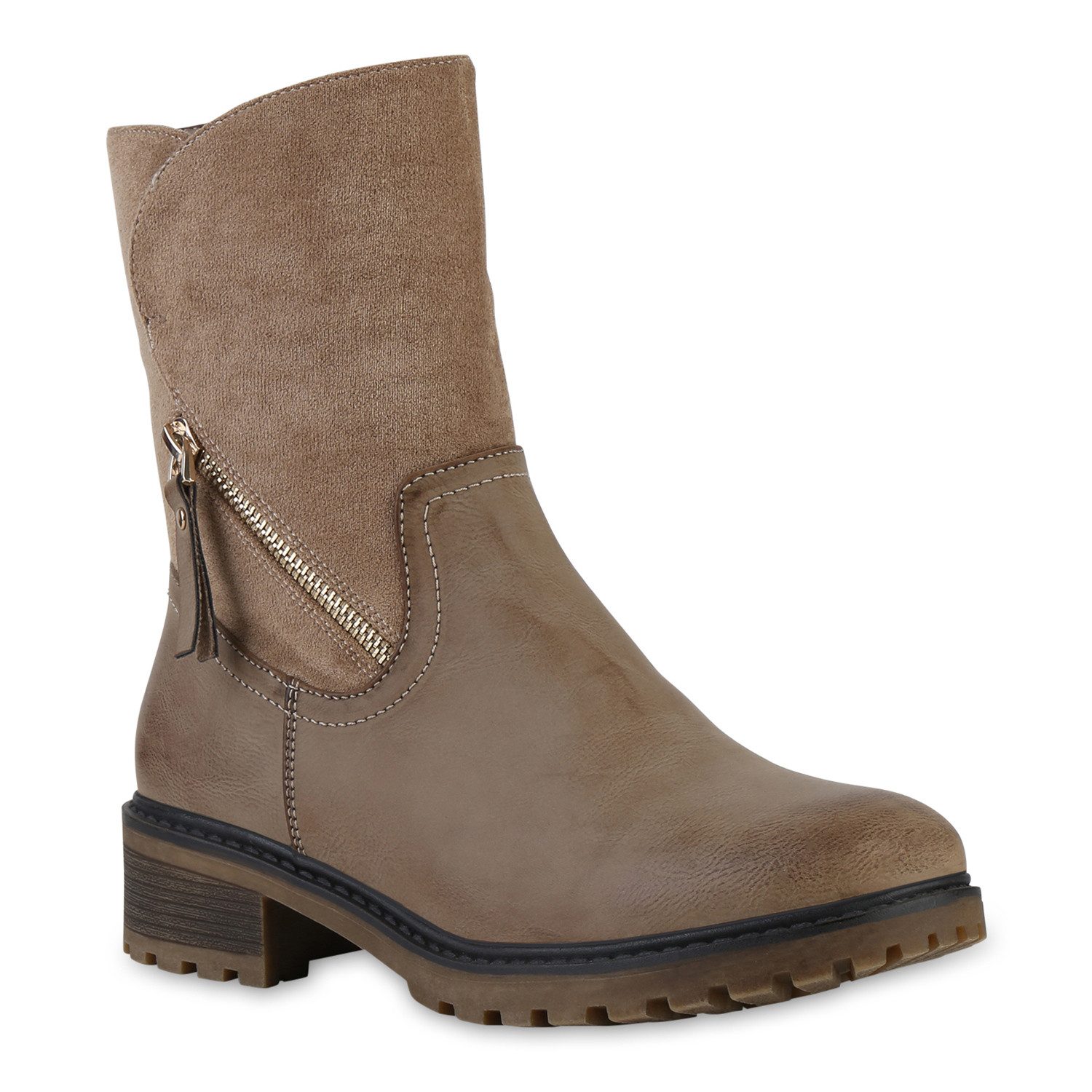 VAN HILL 841329 Stiefelette Damen Leicht Gefüttert Klassische Stiefeletten günstig online kaufen