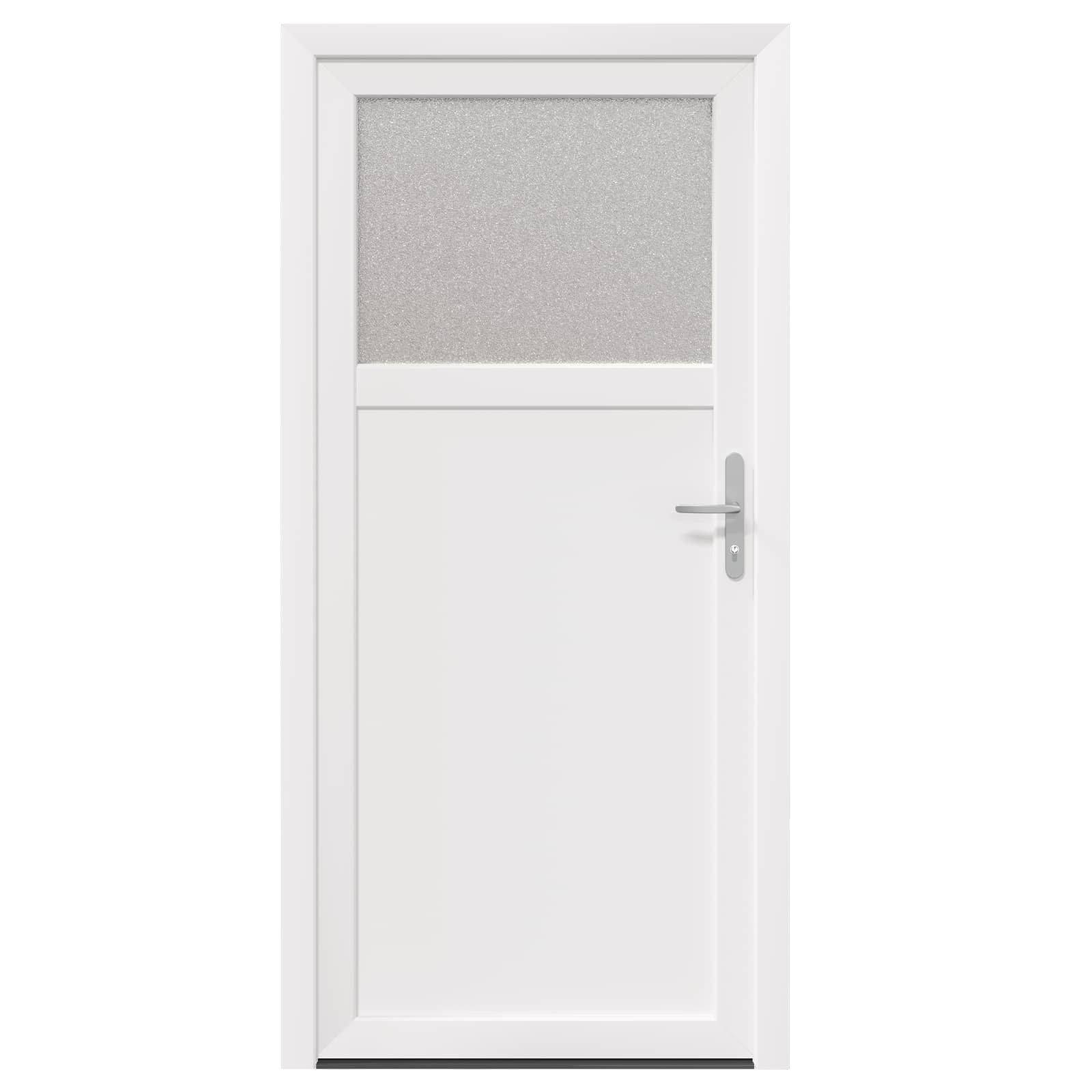 vidaXL Zimmertür 88 x 198 cm Seiteneingangstür Weiß 88x198 cm PVC