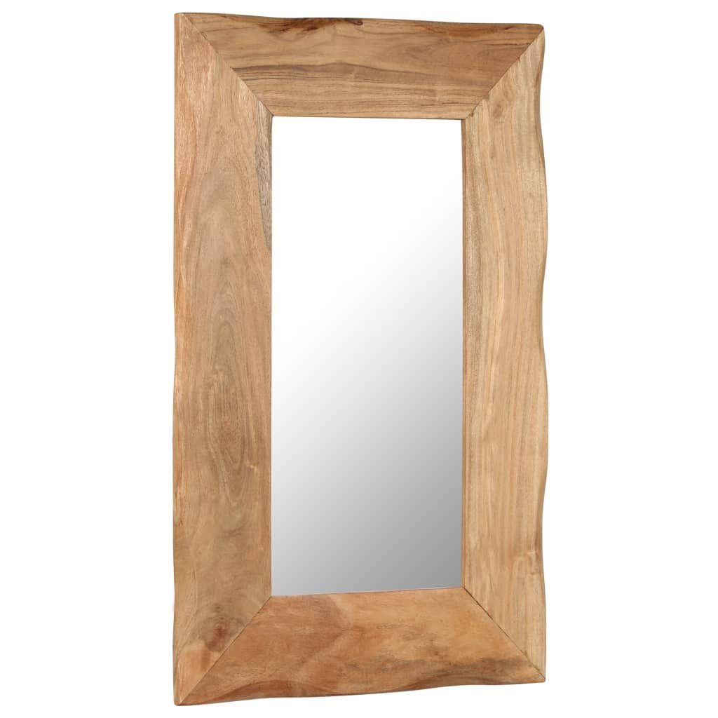 Massivholz x Akazie Kosmetikspiegel vidaXL cm Spiegel 50 (1-St) 80
