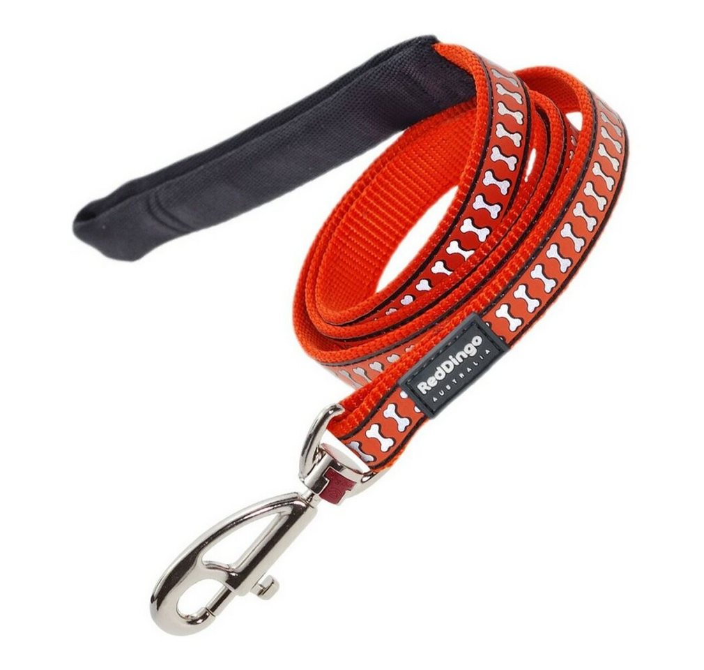 Thumbnail - Red Dingo Hundeleine Hundeleine Reflektierend Orange (1,5 x 120 cm), (Packung)
