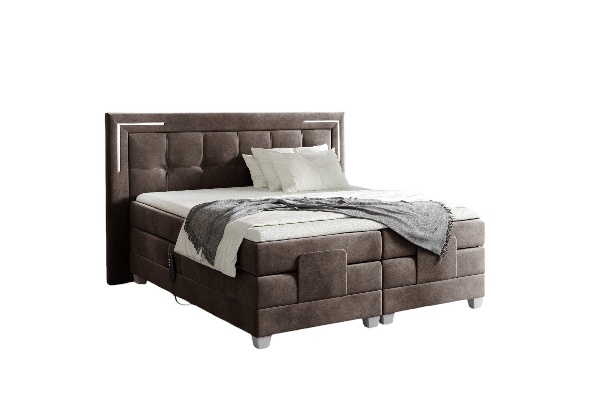 Fun Möbel Boxspringbett Schlafzimmerbett DORES Elektrisch günstig online kaufen