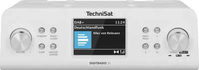 TechniSat DIGITRADIO 21 Küchen-Radio (Digitalradio (DAB), UKW mit RDS, 2 W, Küchen-Radio, Unterbau-Radio)