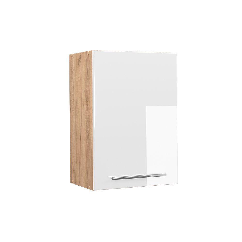 Vicco Hängeschrank Fame-Line, Weiß Hochglanz/Goldkraft Eiche, günstig online kaufen
