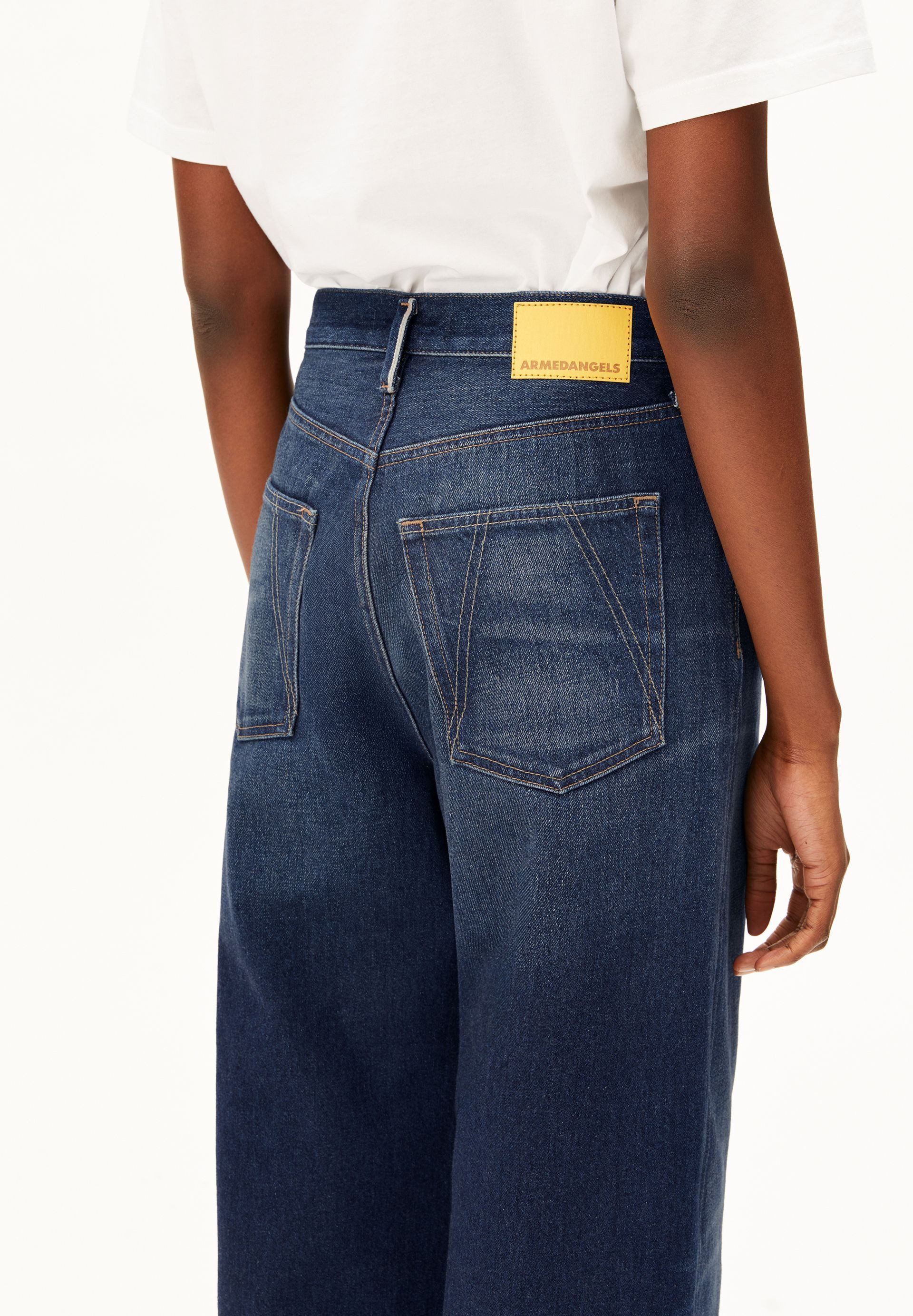 Armedangels Weite Jeans ENIJAA SELVEDGE (Non-Stretch, Regular Fit) High waist