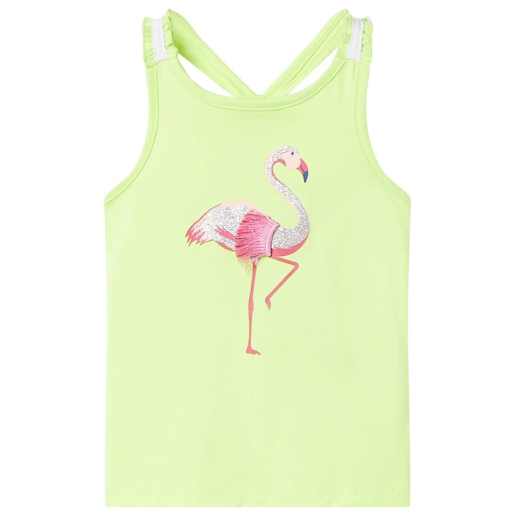 vidaXL Tanktop Kinder-Tanktop Neongelb 104
