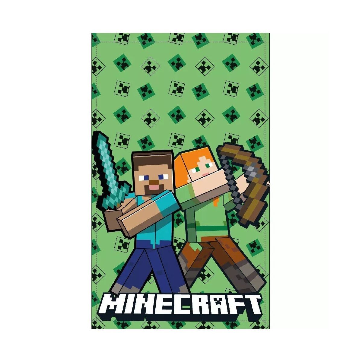 Minecraft Badetücher Minecraft Battle Handtuch, Gesichtstuch 30x50cm, 100% Baumwolle (1-St)