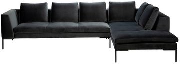 FLEXLUX 2,5-Sitzer Loano, modernes Sofa, frei im Raum stellbar, lose Kissen, Kaltschaum im Sitz