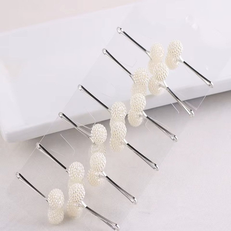 Aymasal Haarclip Kopftuch Brosche Perlenclips Perlen-Hijab-Clips, 12er- bis 48er-Set, Einzelstück, 12–48er Set, Perlenoptik; wiederverwendbar; verschiedene Setgrößen
