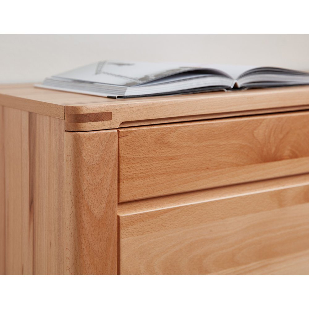 Lomadox Highboard NEWTON-36, Front Kernbuche massiv, günstig online kaufen