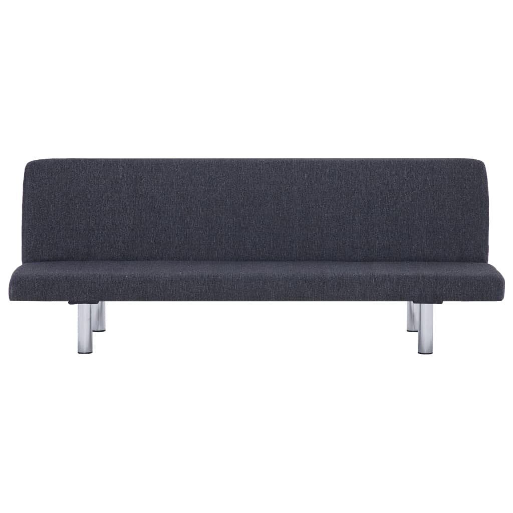 furnicato Dunkelgrau Polyester Schlafsofa