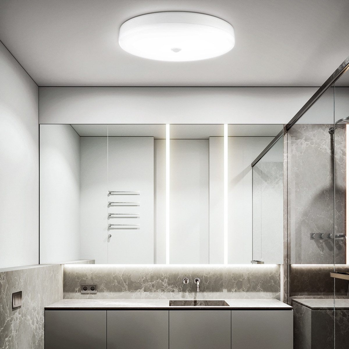LETGOSPT Deckenleuchte Superhelle LED Deckenlampe mit günstig online kaufen