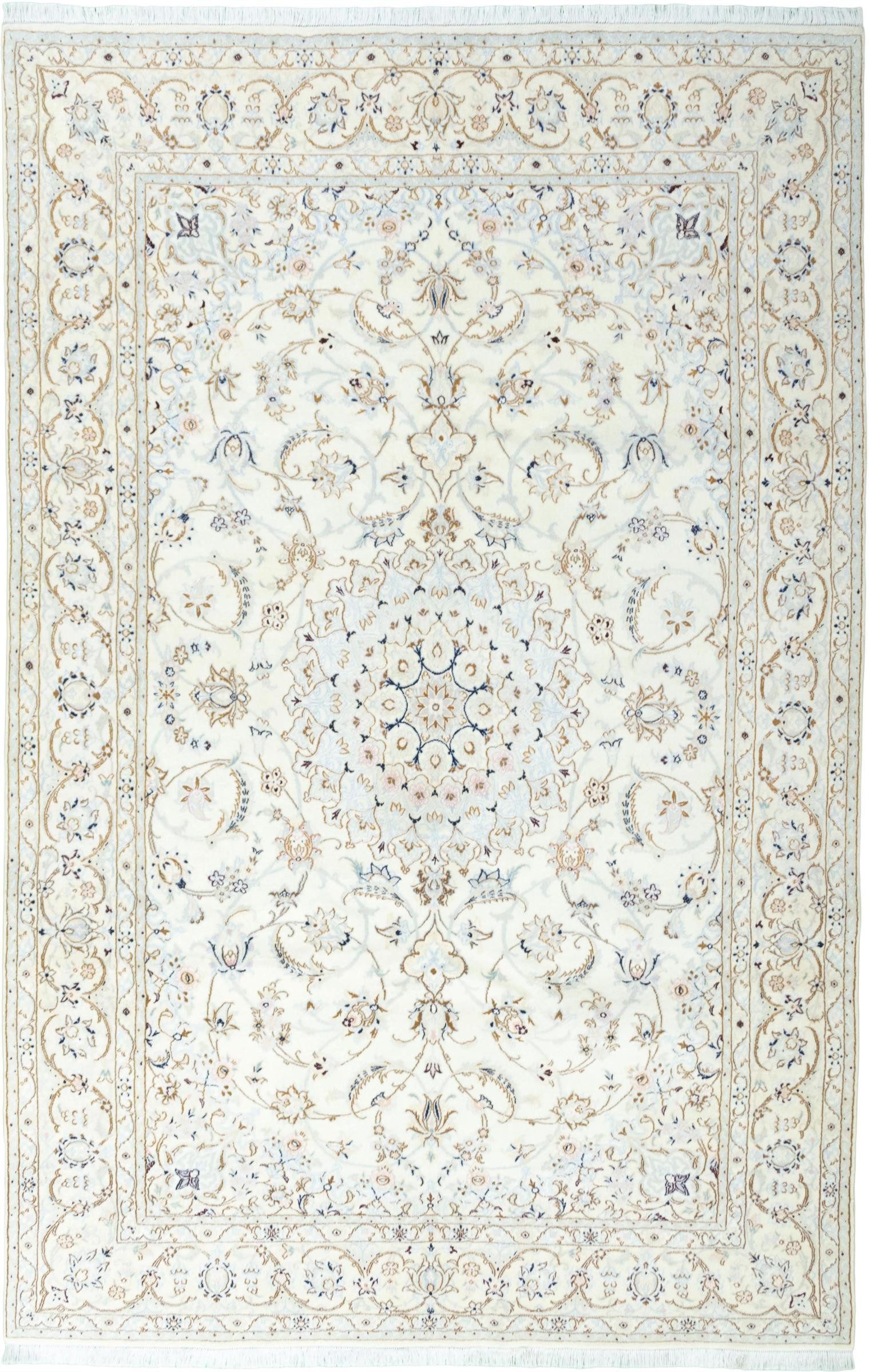 Nain Trading Orientteppich Nain 9La 205x316 Handgeknüpfter Orientteppich / Perserteppich, rechteckig, Höhe: 10 mm