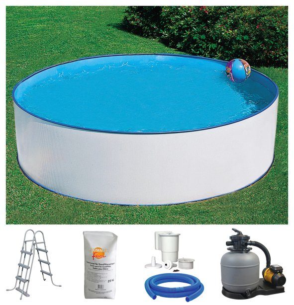 KONIFERA Rundpool USEDOM 2 (Komplett-Set, 5-tlg), Höhe 90 cm, in versch. Größen erhältlich