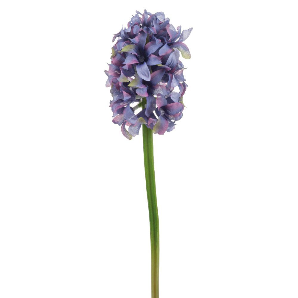 Frühlingsdeko Höhe & 1 Stk 32 Kunstblume matches21 cm Blütenstiel Hyazinthe, cm lila Hyazinthe Kunstblume 32 HOBBY, HOME