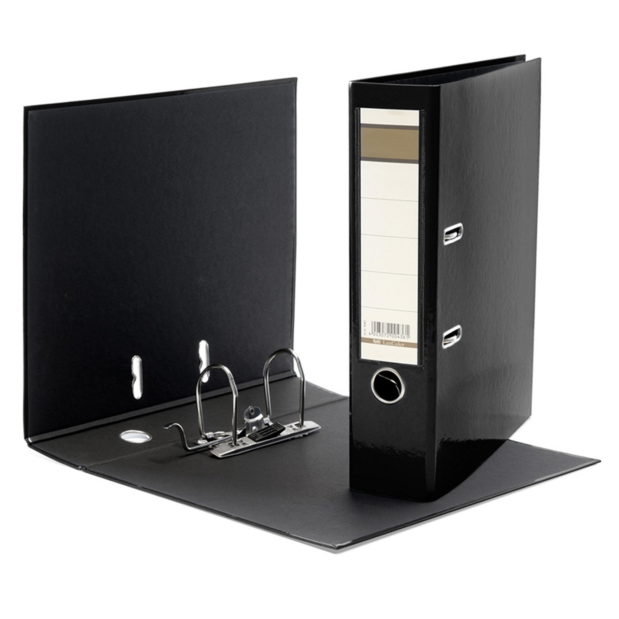 Primus Aktenordner 5x Aktenordner / DIN A4 / 75mm breit / Farbe: schwarz