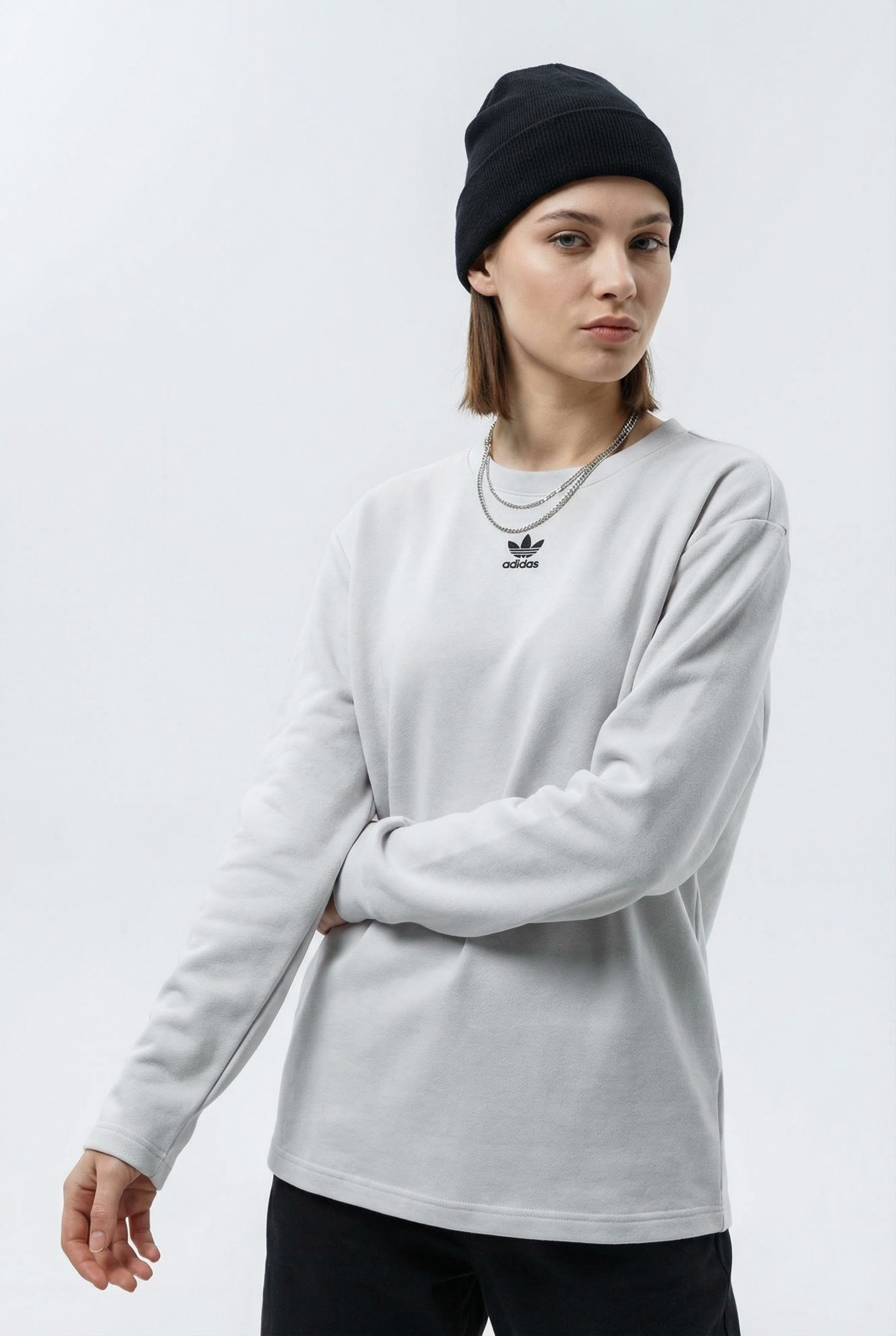 adidas Originals Langarmshirt ESSENTIALS LONGSLEEVE lockerer Schnitt, Langarm, aus Baumwolljersey