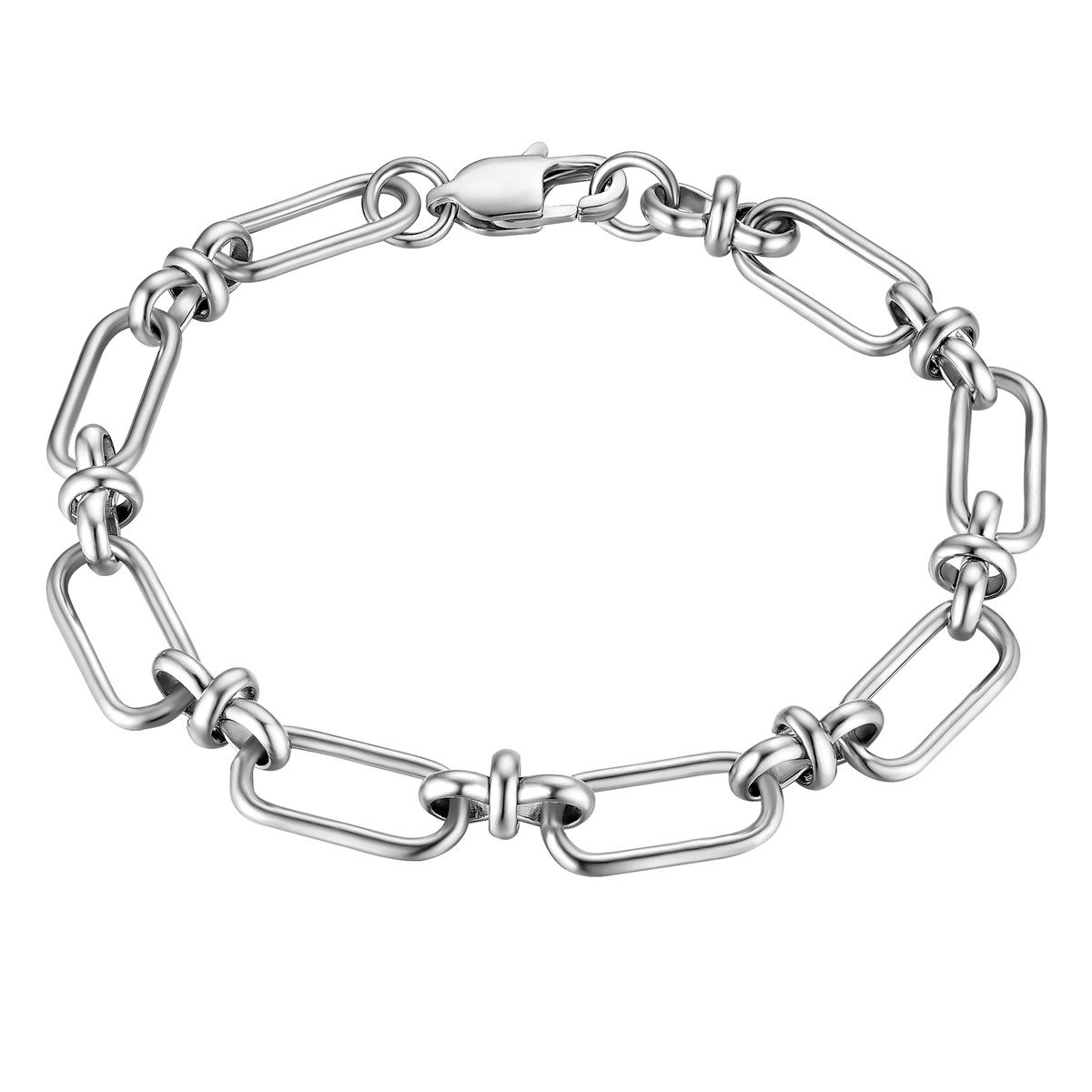 Edelstahlarmband silber