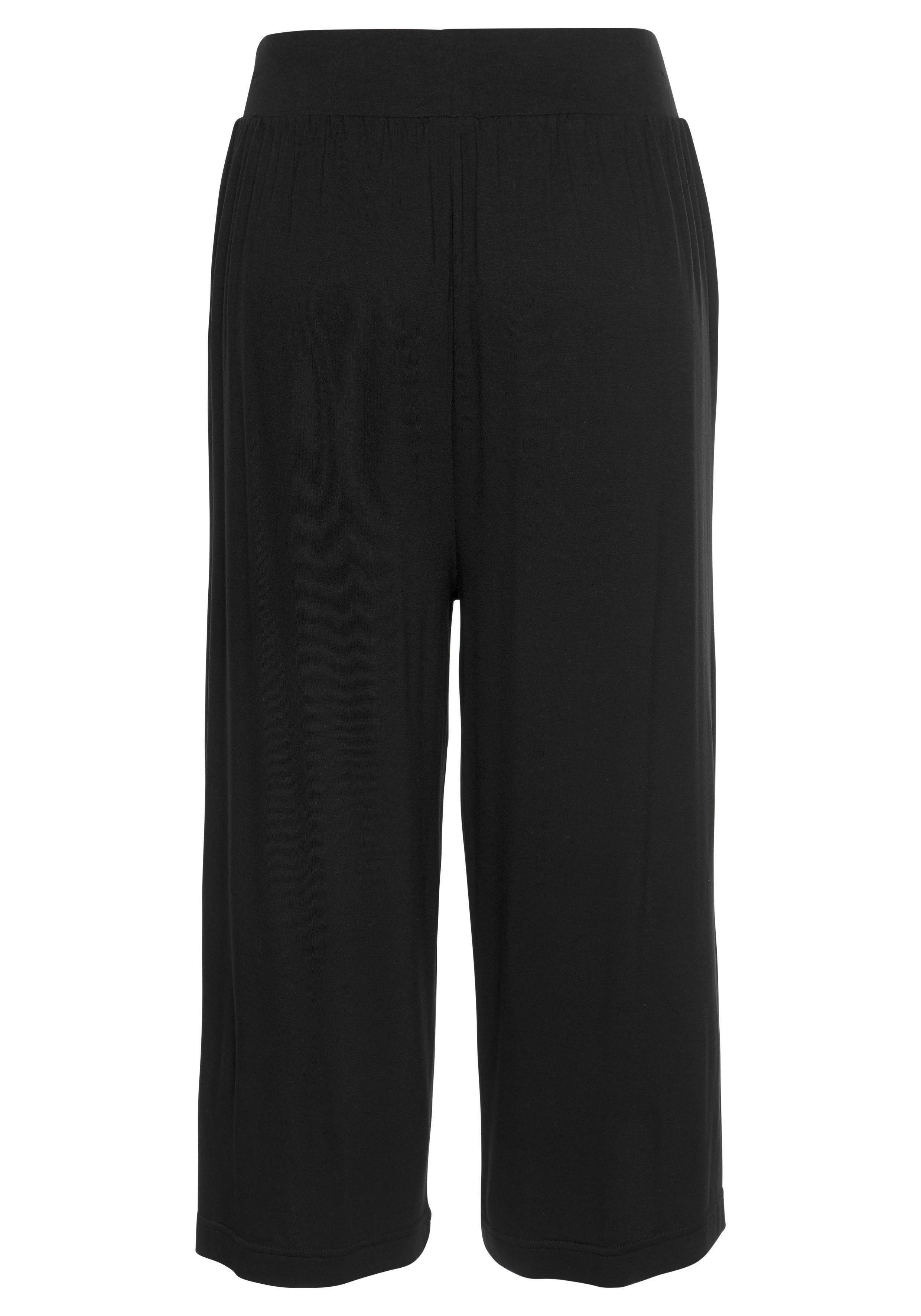 LASCANA Culotte mit extra-weitem Bein und Taschen, bequeme Jerseyhose