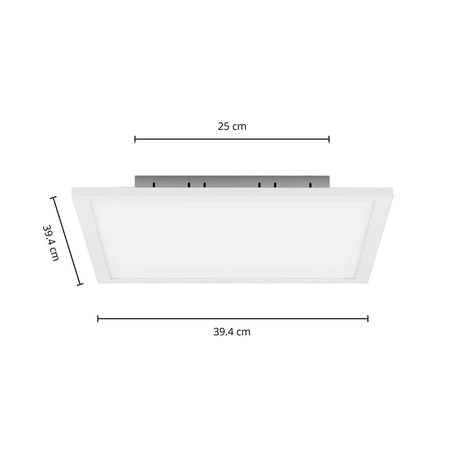 Metall, LED Kunststoff, Arcchio inkl. / flammig, 1 LED-Leuchtmittel (RAL warmweiß Lysander, Aluminium, fest Farbwechsel Panel verbaut, 9016), dimmbar, weiß, tageslicht,