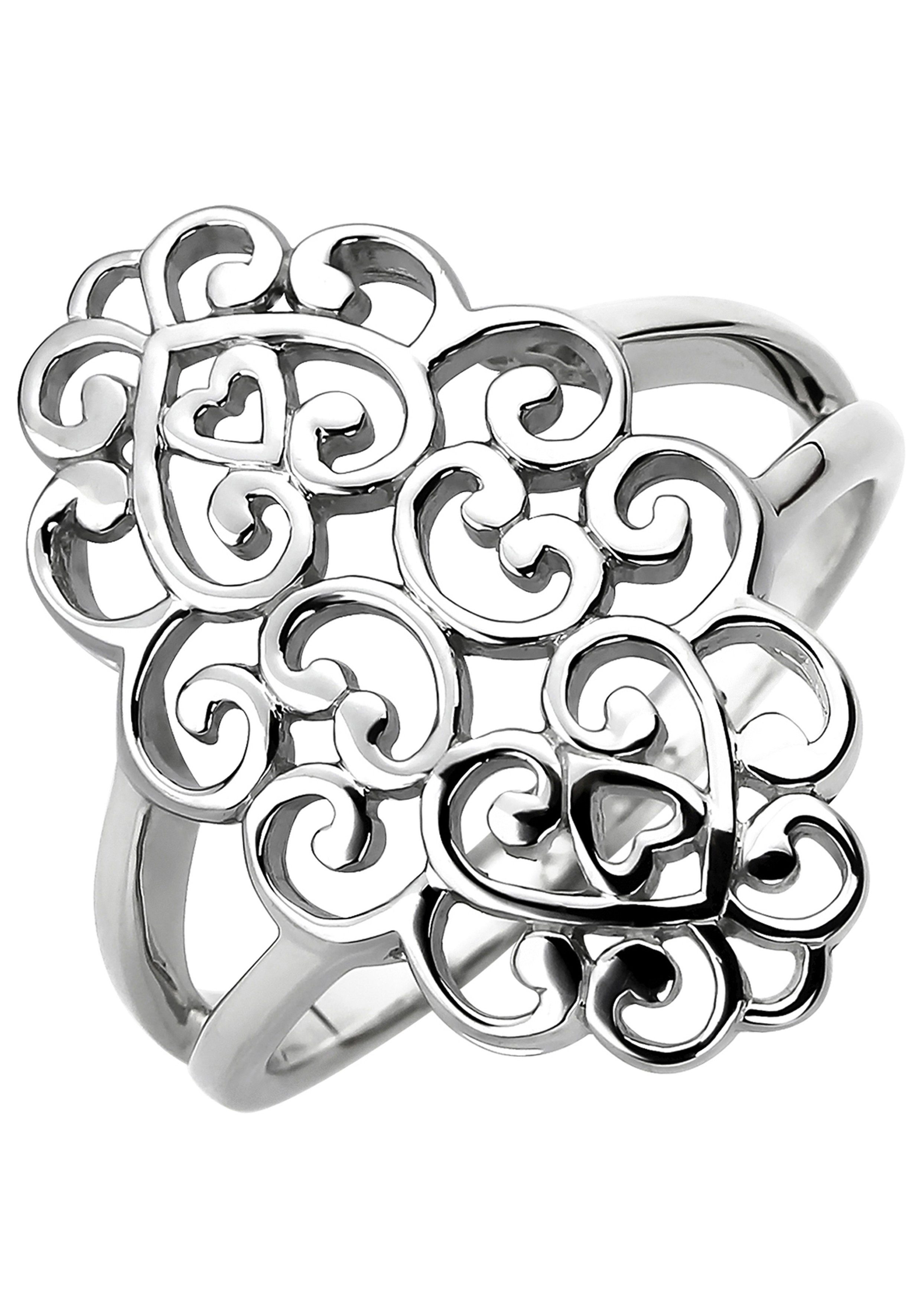 JOBO Fingerring, 925 Silber mit breitem Kopf günstig online kaufen
