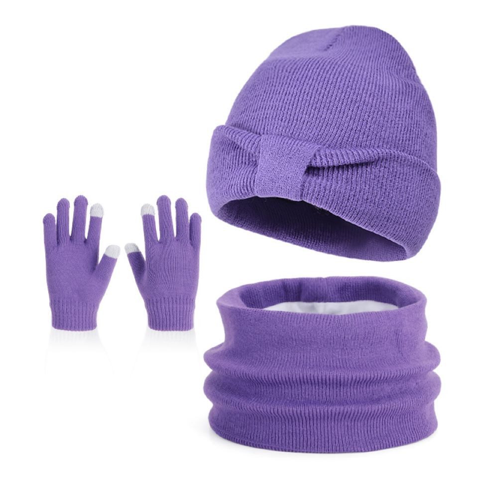 Zaewry Mütze & Schal Kinder Mütze, Handschuhe und Halswärmer Set, (3-tlg) geeignet für Jungen und Mädchen im Alter von 3-10 Jahren