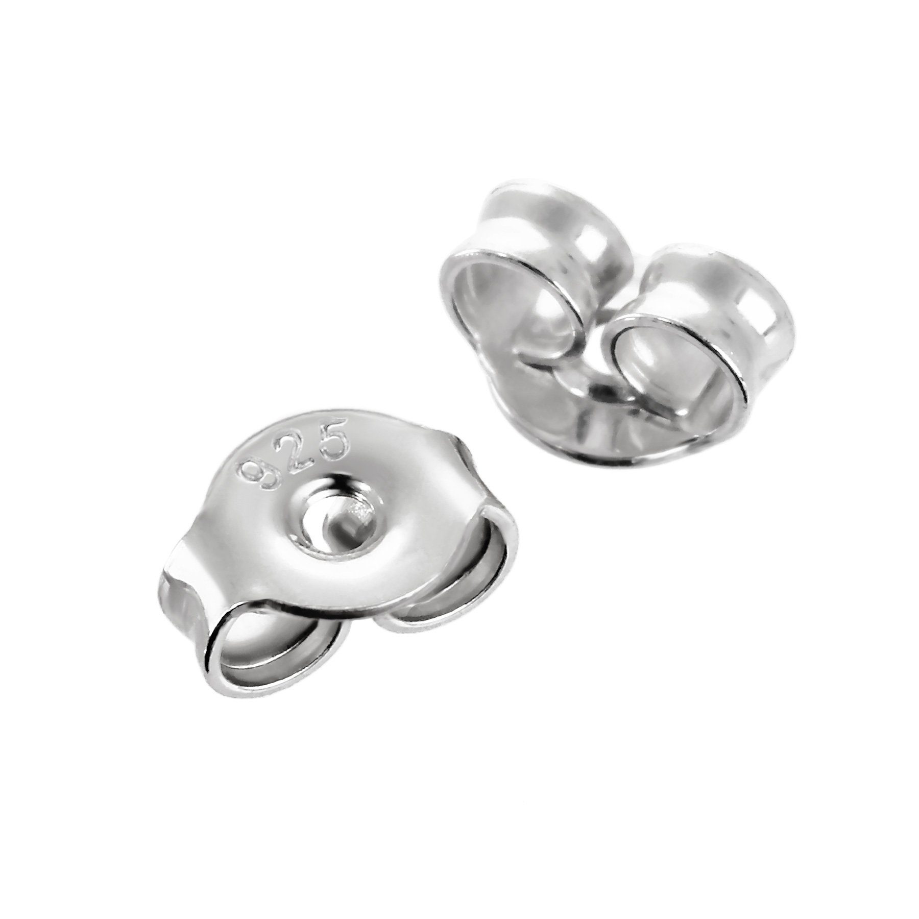 NKlaus Ohrstecker-Verschluss 1 Paar 925er Sterlingsilber 4,2mm Gegenstecker But (1 Paar)