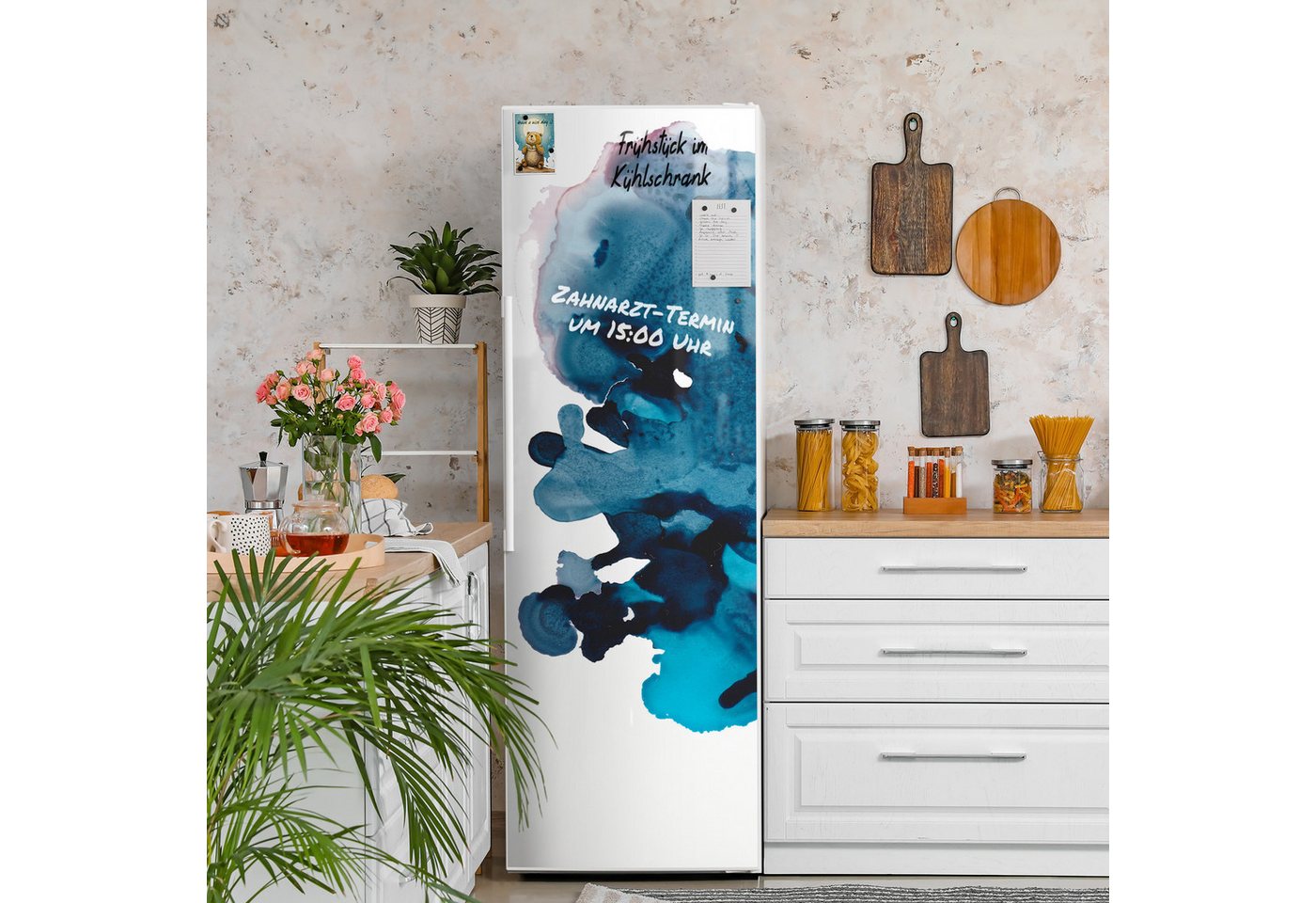 Thumbnail - DEQORI Magnetfolie 'Tanz der Tinte', beschreibbar Kühlschrank Magnetmatte magnetisch Magnetfolie