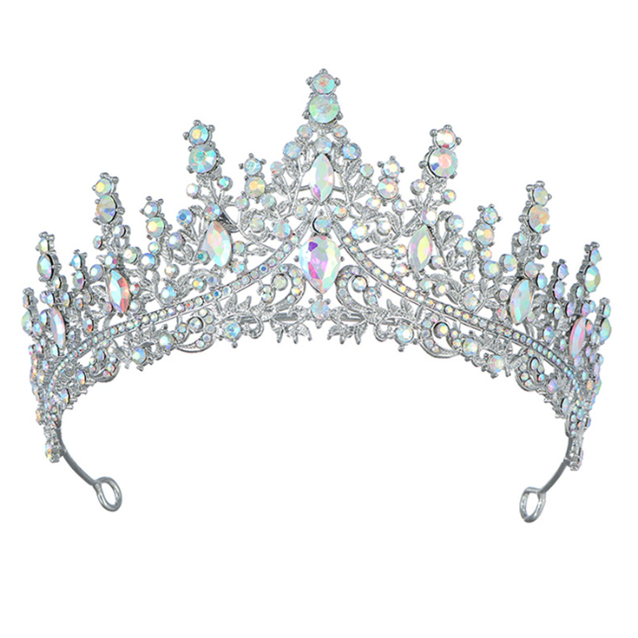 KINSI Диадема Hochzeits-Tiara für die Braut – Elegante Brautkrone mit Strasssteinen, für Brautjungfern und Hochzeitsaccessoire