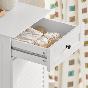 SoBuy Wäscheschrank BZR73 mit ausklappbarem Wäschesäcken Wäschesammler Wäschetruhe Badschrank