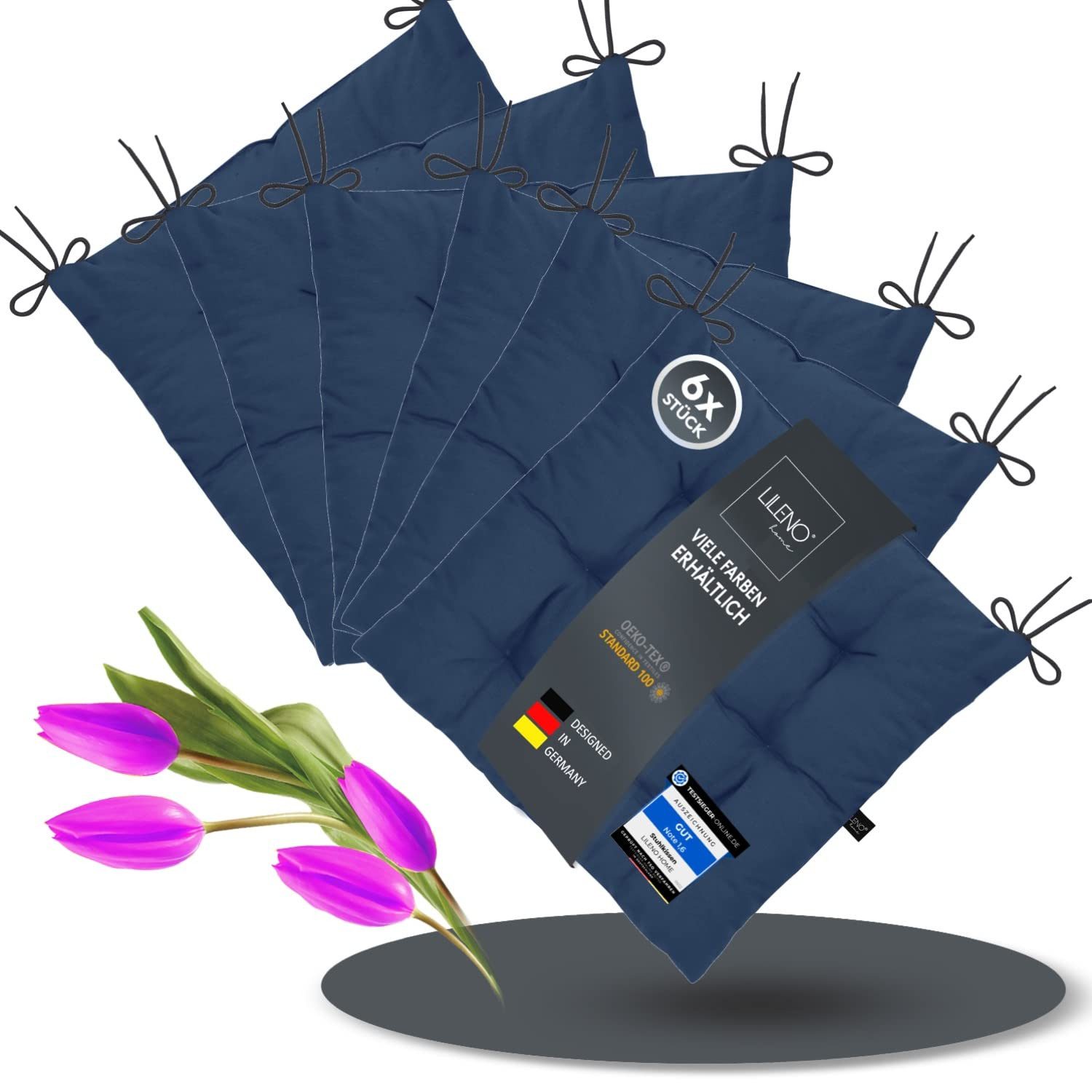 LILENO HOME Stuhlkissen Sitzkissen für Gartenstuhl, günstig online kaufen