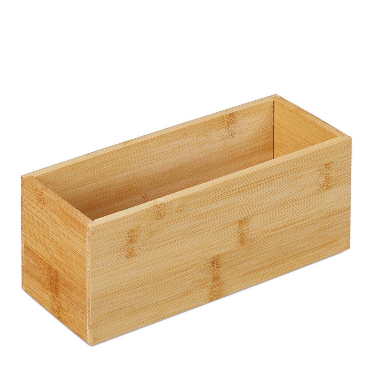 EBUY Aufbewahrungsbox Badkiste Bambusbox Bambus Organizer rechteckig Bad Aufbewahrungsbox (1 St)