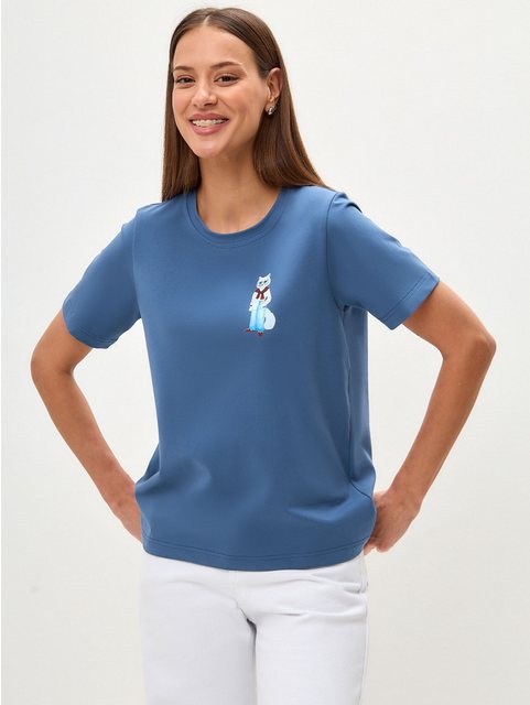 CAT by maniita lacitta Kurzarmshirt Gedrucktes T-Shirt COFFEE CAT (1-tlg) m günstig online kaufen