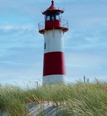MyMaxxi Dekorationsfolie Türtapete Leuchtturm an der Nordsee Türbild Türaufkleber Folie