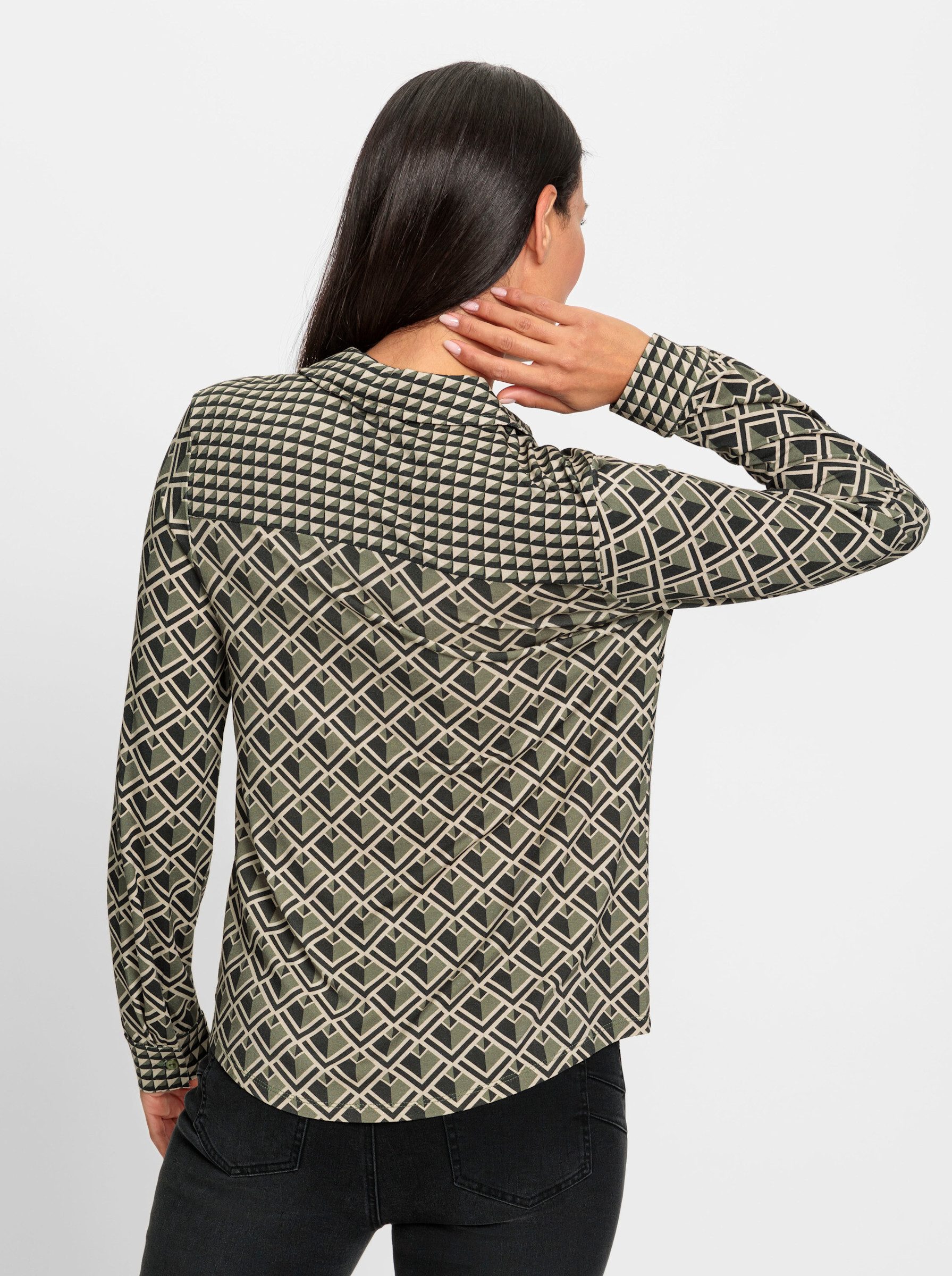 heine Klassische Bluse Jersey-Bluse günstig online kaufen