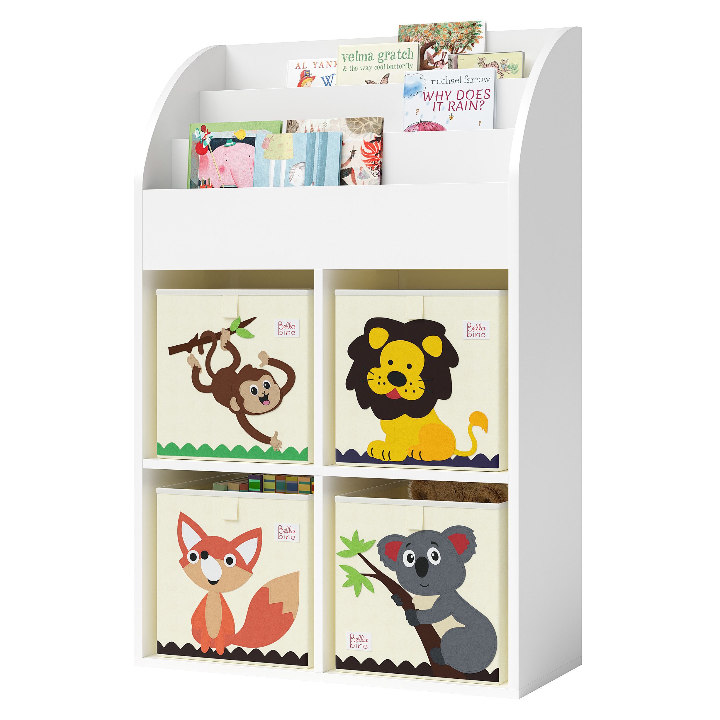 Bellabino Kinderregal Koro, weiß, inkl. 4 günstig online kaufen