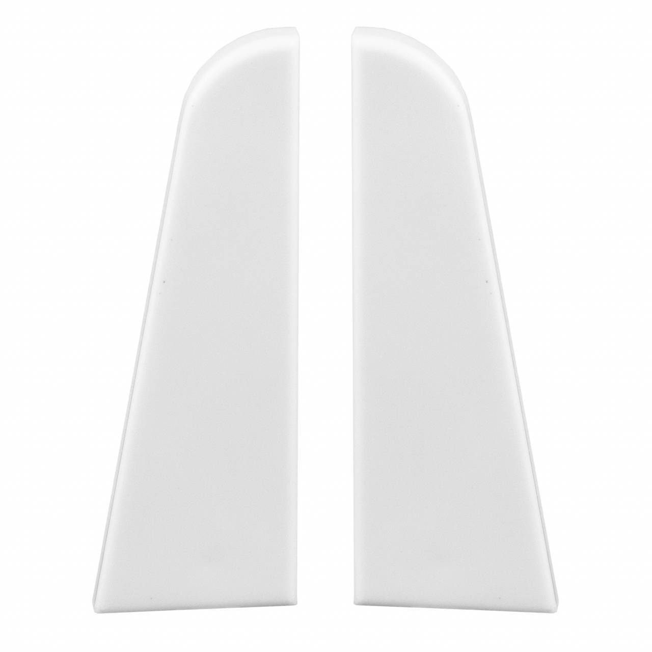 PROVISTON Sockelleisten-Endkappe Endkappen für MDF-Sockelleisten, 19 x 58 mm, Kunststoff, Weiß