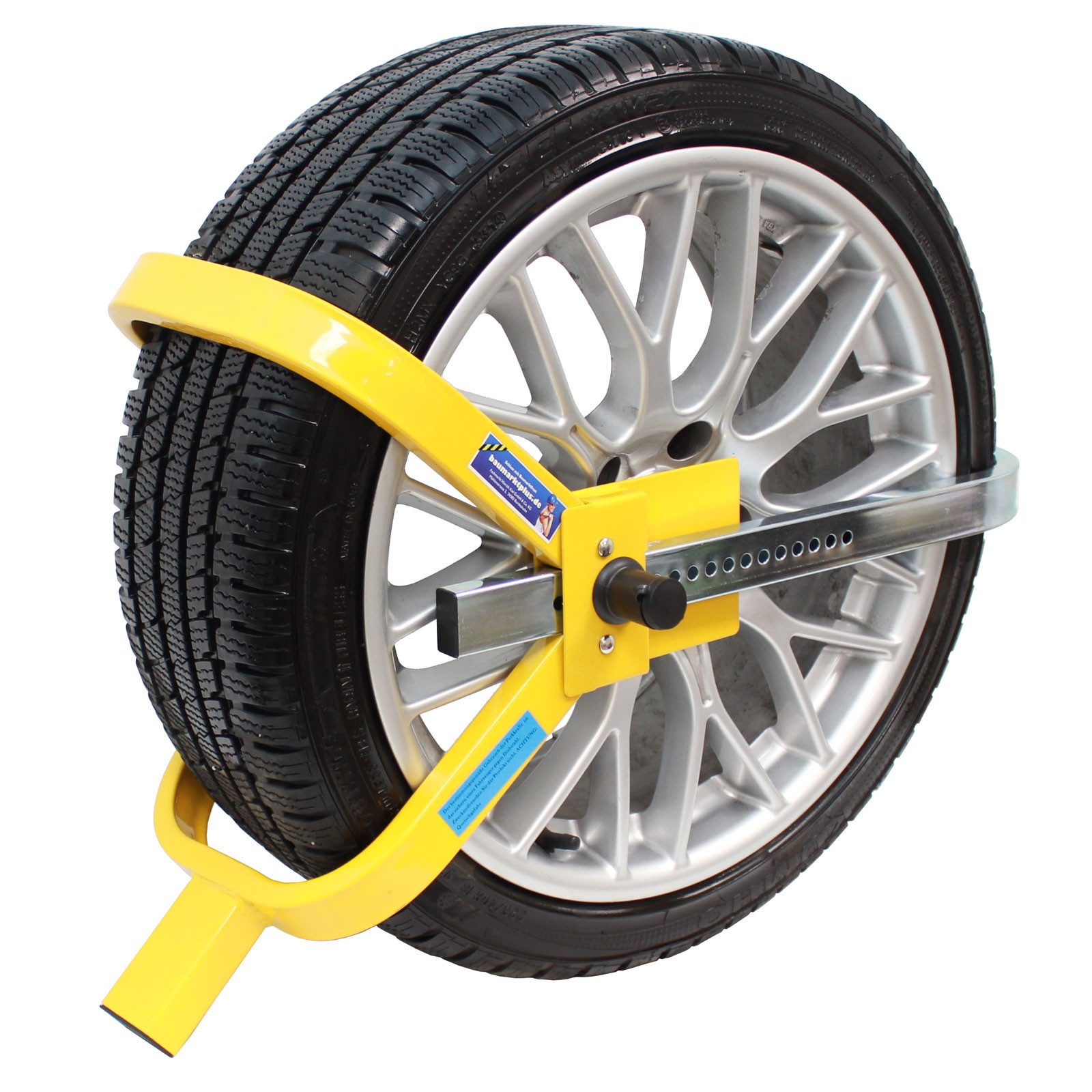 TRUTZHOLM Radkralle für Auto&Anhänger – Parkkralle mit Schloss für 13–15 Zoll Sicherung (Produkt), Reifen bis 225 mm