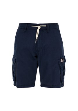 QS Hose & Shorts John: Shorts aus Leinen und Baumwolle Label-Patch